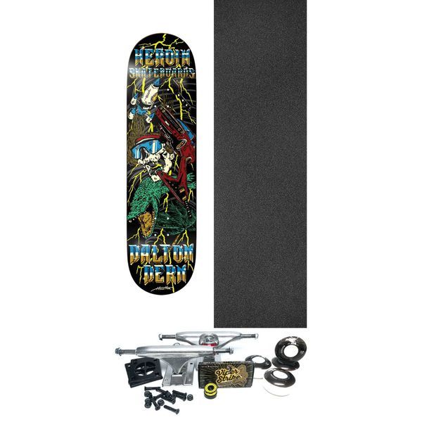 Heroin Skateboards Dalton Dern Hurricane Skateboard Deck - 8.5" x 32" - Complete Skateboard Bundle